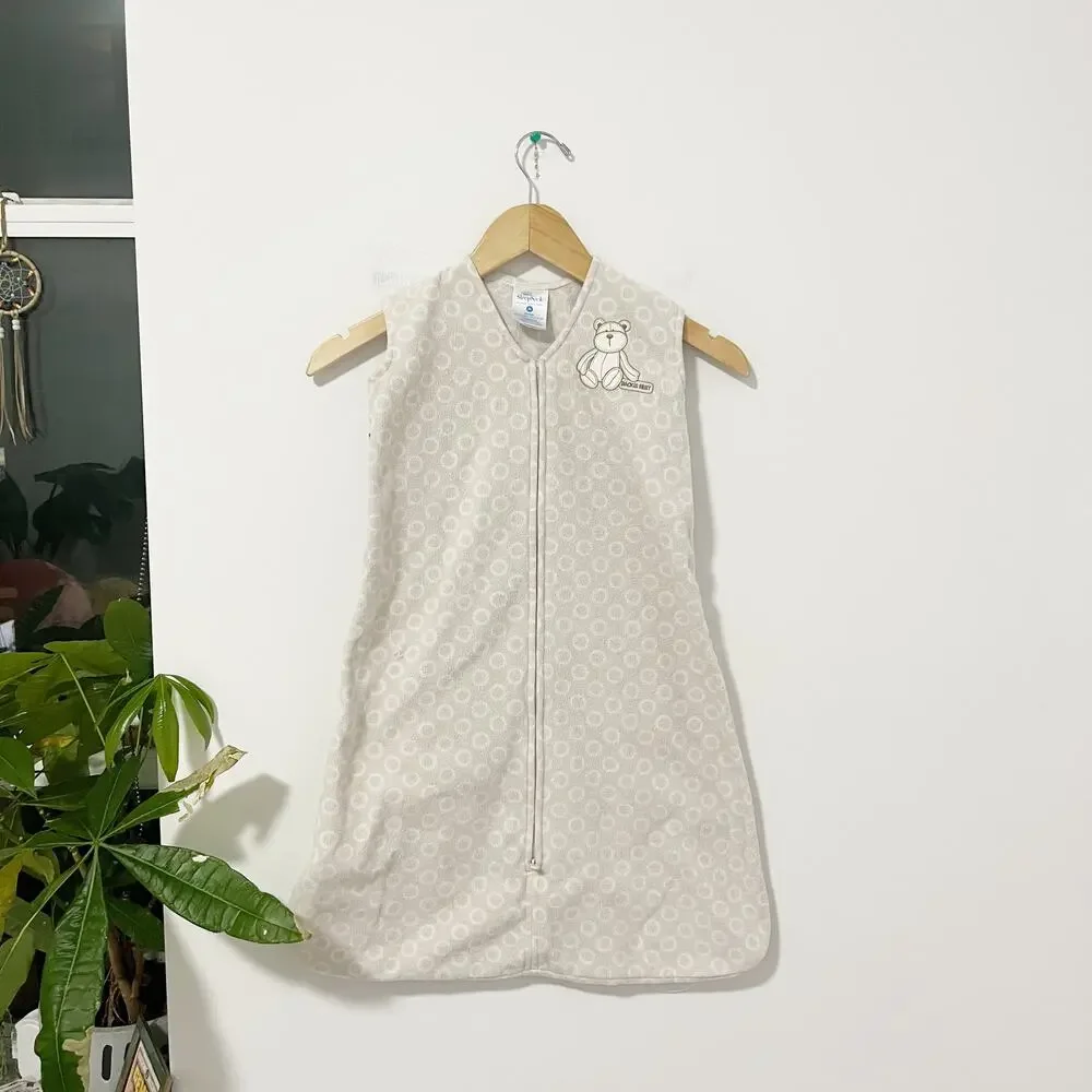 Halo Baby Sleepsack in Tan Teddy Bear Fleece Size Medium 6-12 Months